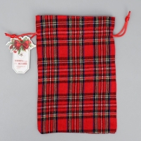 Мешок подарочный холща &laquo;С Новыми желаниями&raquo;, 16 х 23 см +/- 1.5 см, Новый год