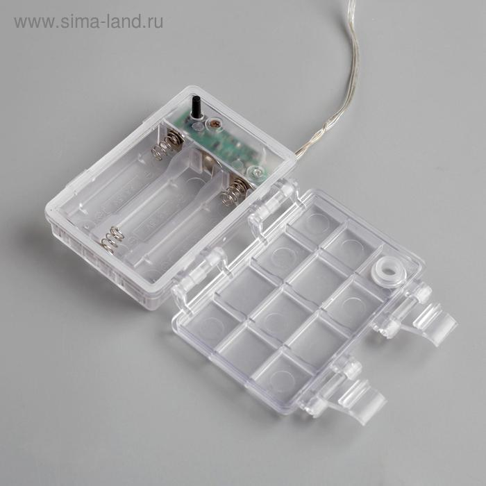 Светодиодная фигура &laquo;Олень серебристый&raquo; 25 &times; 30 &times; 10 см, металл, батарейки ААх3 (не в комплекте), свечение тёплое белое