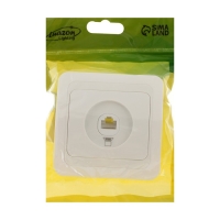 Розетка компьютерная одноместная Luazon Lighting "Орион", скрытая, белая Розетка компьютерная одноместная Luazon Lighting "Орион", скрытая, белая