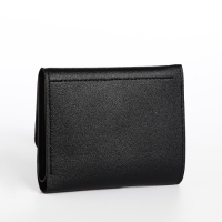 Кошелёк женский на кнопке, цвет чёрный Кошелёк женский на кнопке, цвет чёрный