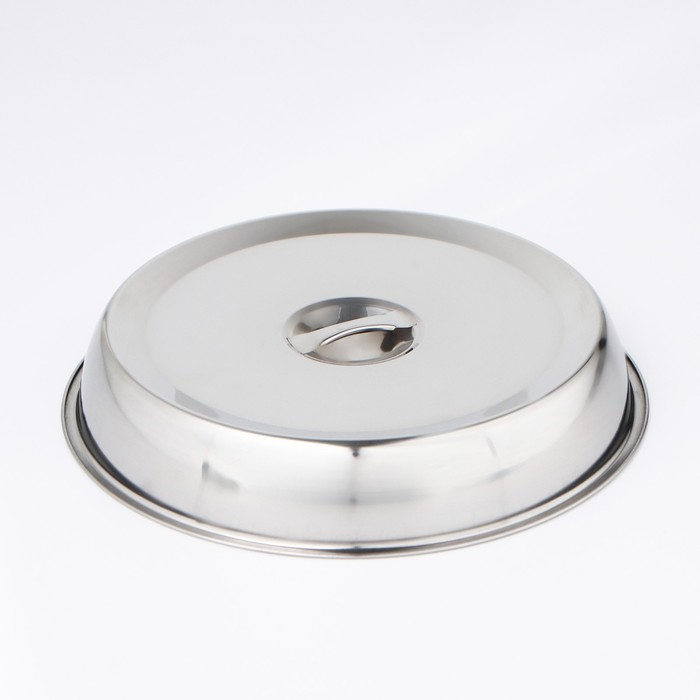 Крышка-Клош из нержавеющей стали, 28&times;28&times;4,5 см, круглая