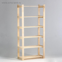 Стеллаж деревянный усиленный  180х84х37,5см, 6 полок
