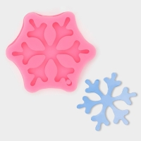 Молд новогодний &laquo;Орион&raquo;, силикон, 8,5&times;8,5&times;1,5 см, цвет розовый