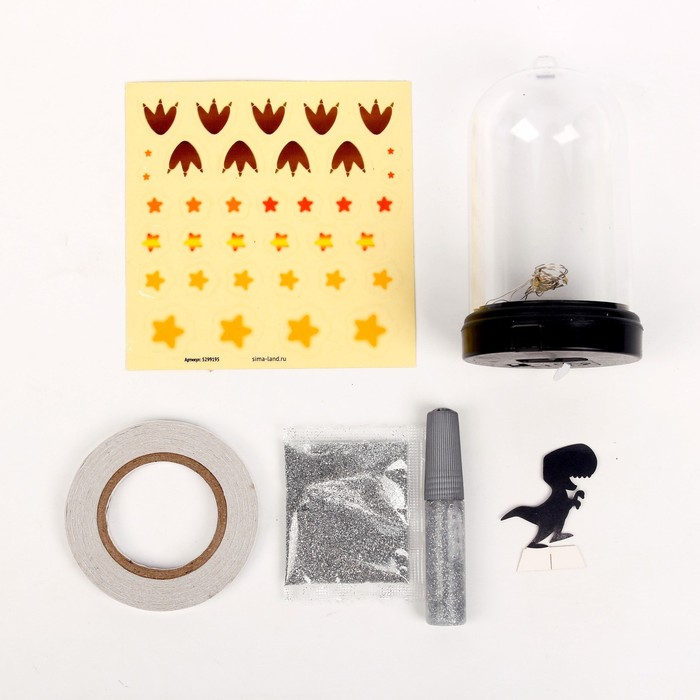 Набор для творчества &laquo;Создай ночник: динозаврик&raquo;, с декором, 3+