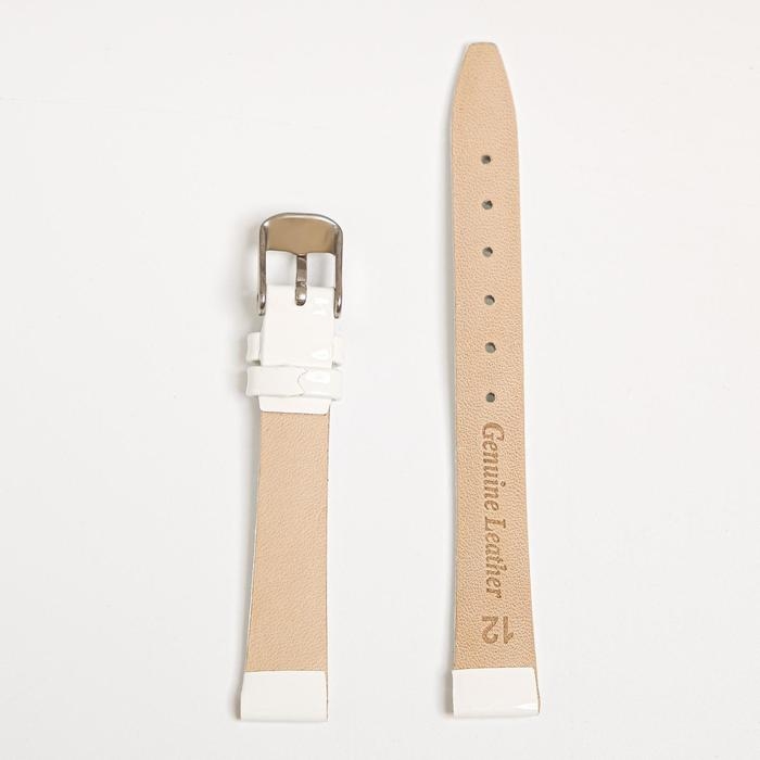 Ремешок для часов, женский, 12 мм, запряжник 65 мм, горт 105 мм, натуральная кожа Ремешок для часов, женский, 12 мм, запряжник 65 мм, горт 105 мм, натуральная кожа