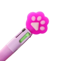 Ручка шариковая автоматическая 4-х цветная, мини, Лапка МИКС Ручка шариковая автоматическая 4-х цветная, мини, Лапка МИКС