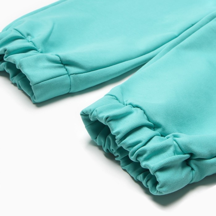 Брюки для девочек, цвет ментоловый, рост 140 см