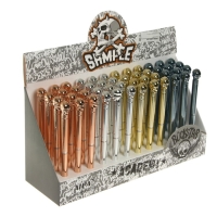 Ручка-прикол Calligrata "Череп", шариковая, МИКС