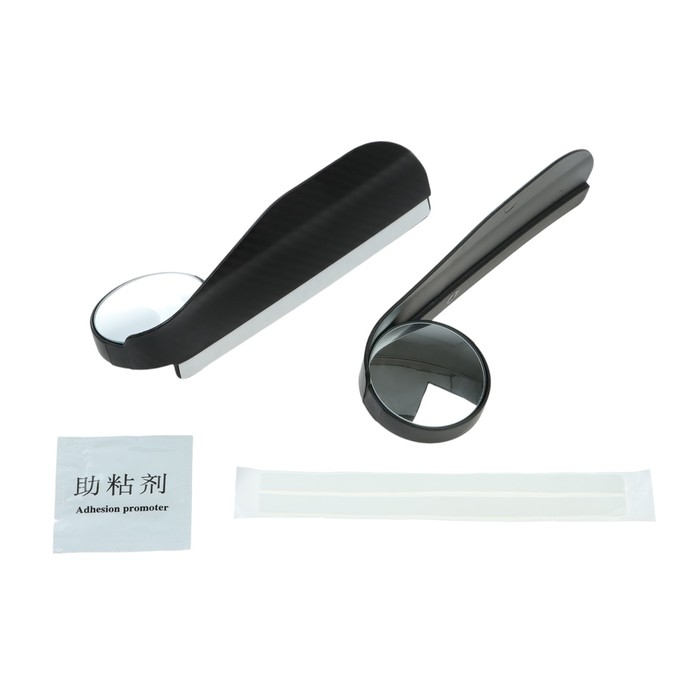 Козырек на зеркало заднего вида, универсальный, под карбон, набор 2 шт