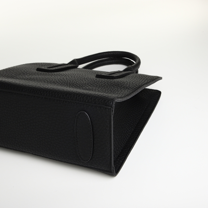 Сумка женская на молнии, TEXTURA, средний размер, цвет чёрный