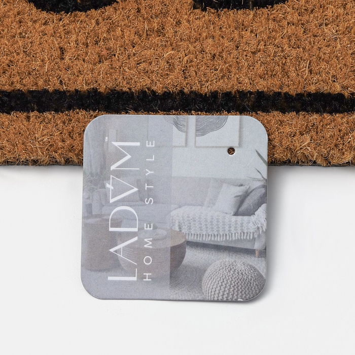 Коврик придверный LaDо́m, 40&times;60 см, кокосовое волокно