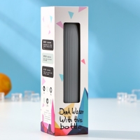 Бутылка для воды стеклянная &laquo;Роскошь&raquo;, 300 мл, h=21 см, цвет МИКС