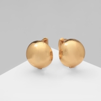 Серьги металл &laquo;Аккорд&raquo; полусфера, цвет золото