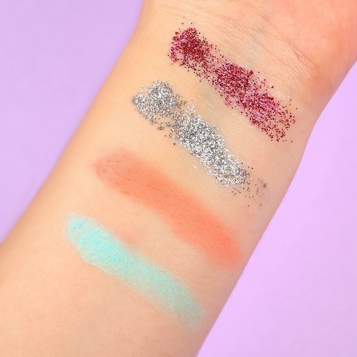 Тени для век детские, 4 цвета Тени для век детские, 4 цвета "Подружки", Сказочный патруль, МИКС