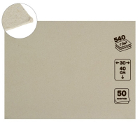 Картон переплётный 0.9 мм, 30 х 40 см, 50 листов, 540 г/м², серый Картон переплётный 0.9 мм, 30 х 40 см, 50 листов, 540 г/м², серый