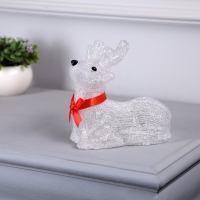 Светодиодная фигура «Оленёнок» 15 × 16 × 10 см, акрил, 20 LED, батарейки АА × 3 (не в комплекте), свечение белое Светодиодная фигура «Оленёнок» 15 × 16 × 10 см, акрил, 20 LED, батарейки АА × 3 (не в комплекте), свечение белое