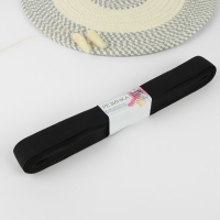 Резинка вязаная, 30 мм, 10 &plusmn; 0,5 м, цвет чёрный