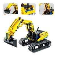 Конструктор радиоуправляемый «Строительный экскаватор», 3 варианта сборки, 430 деталей Конструктор радиоуправляемый «Строительный экскаватор», 3 варианта сборки, 430 деталей