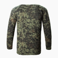 Лонгслив мужской с начёсом, пиксель МИКС, цвет тёмно-зелёный, размер 54