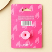 Массажер спонж для умывания, на подложке &laquo;Девочка-огонь&raquo;, 6,5 х 5 см