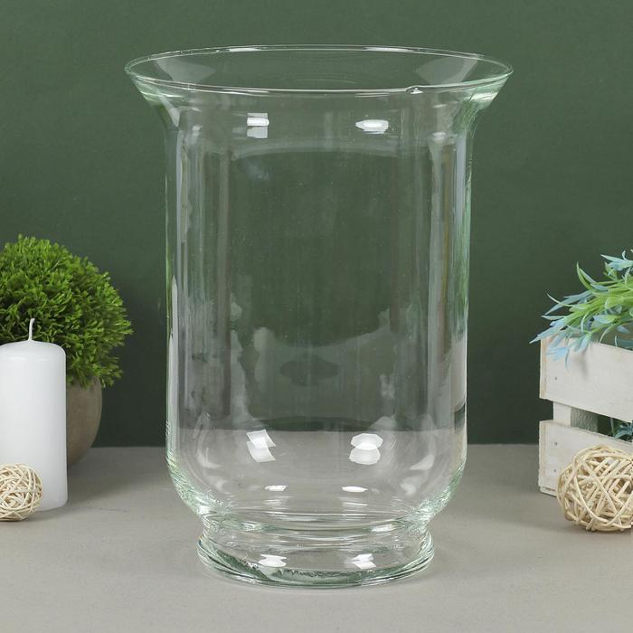 Ваза Ваза "Афина" d-18см h-25х15 см, 2,5л 2033 прозрачная