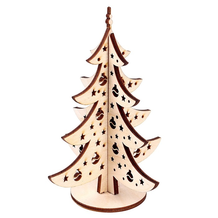 Модель из дерева &laquo;Ёлка сборная №7&raquo;