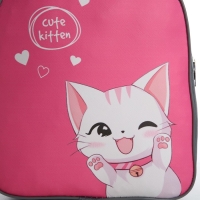 Рюкзак детский для девочки текстильный «Милый котик»,28х24,5х8 см Рюкзак детский для девочки текстильный «Милый котик»,28х24,5х8 см