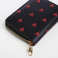 Кошелёк детский на молнии &laquo;Выбражулька&raquo;, цвет чёрный