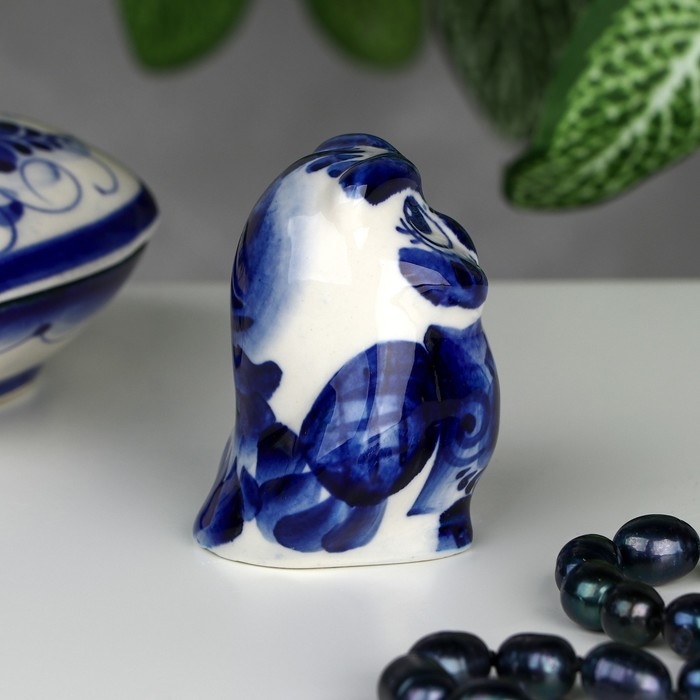 Сувенир &laquo;Сова&raquo;, 5 см, гжель