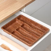 Лоток для столовых приборов &laquo;Вуди&raquo;, 36&times;29&times;5 см, 5 отделений