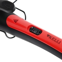 Плойка KELLI KL-1247, 65 Вт, керамическое покрытие, тройная, красно-чёрная Плойка KELLI KL-1247, 65 Вт, керамическое покрытие, тройная, красно-чёрная