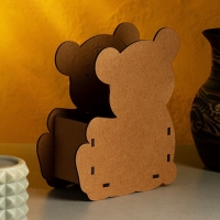 Кашпо "Мишутка" малый, 13,5х7х16,5 см, дуб, коричневый Кашпо "Мишутка" малый, 13,5х7х16,5 см, дуб, коричневый