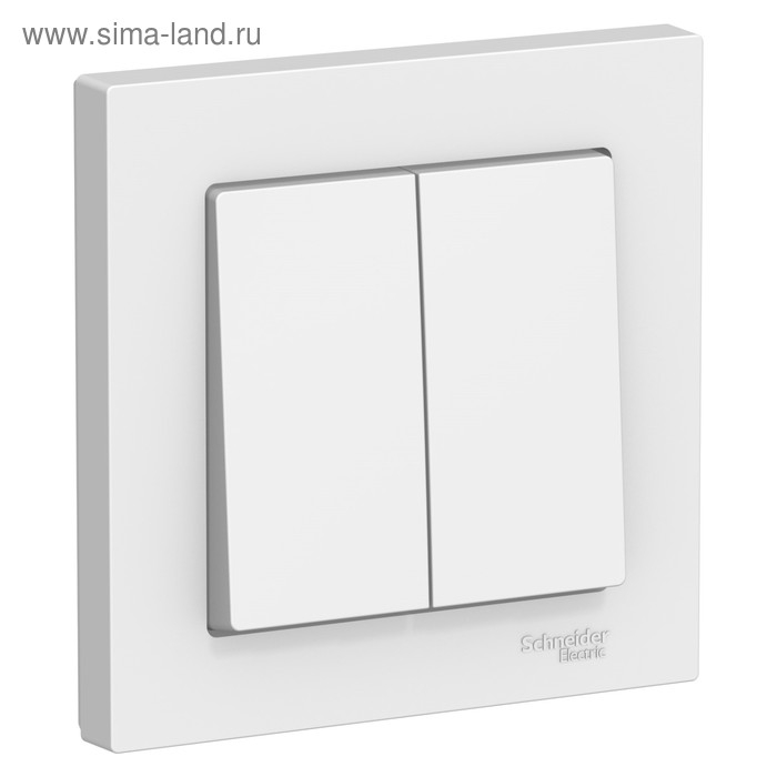 Выключатель SE ATLASDESIGN, 10 А, 2 клавиши, IP20, скрытый, белый, ATN000152 Выключатель SE ATLASDESIGN, 10 А, 2 клавиши, IP20, скрытый, белый, ATN000152