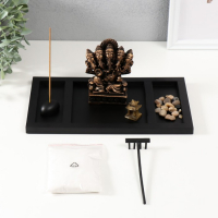 Сад камней Дзен 2*28*16,5 см "Ганеша пятиголовый", черный Сад камней Дзен 2*28*16,5 см "Ганеша пятиголовый", черный