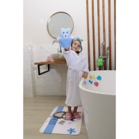 Мочалка-варежка детская для купания Доляна &laquo;Мишка&raquo;, 22 см