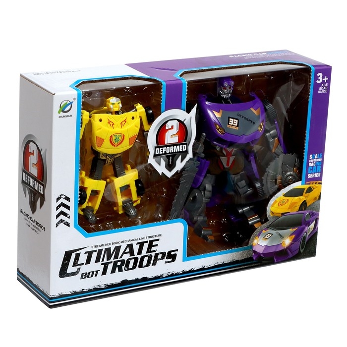 Набор роботов &laquo;Гоночные автомобили&raquo;, трансформируются