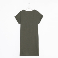 Платье домашнее женское, цвет хаки, размер 58