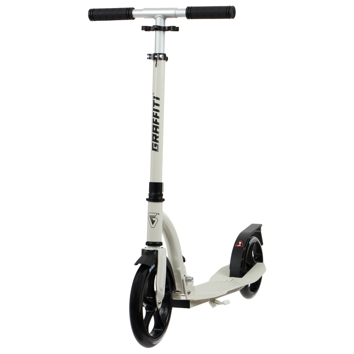 Самокат городской GRAFFITI Cruiser 230, складной, колёса PU 230/200 мм, ABEC 9 Carbon, цвет белый Самокат городской GRAFFITI Cruiser 230, складной, колёса PU 230/200 мм, ABEC 9 Carbon, цвет белый