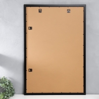 Фоторамка МДФ "Ellis" 60х90 см с паспарту, чёрный (пластиковый экран)