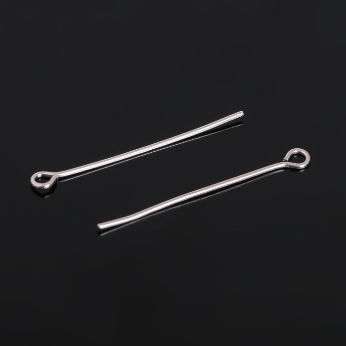 Штифт с петлёй СМ-1083, 3 см, упаковка 100 г, цвет серебро Штифт с петлёй СМ-1083, 3 см, упаковка 100 г, цвет серебро