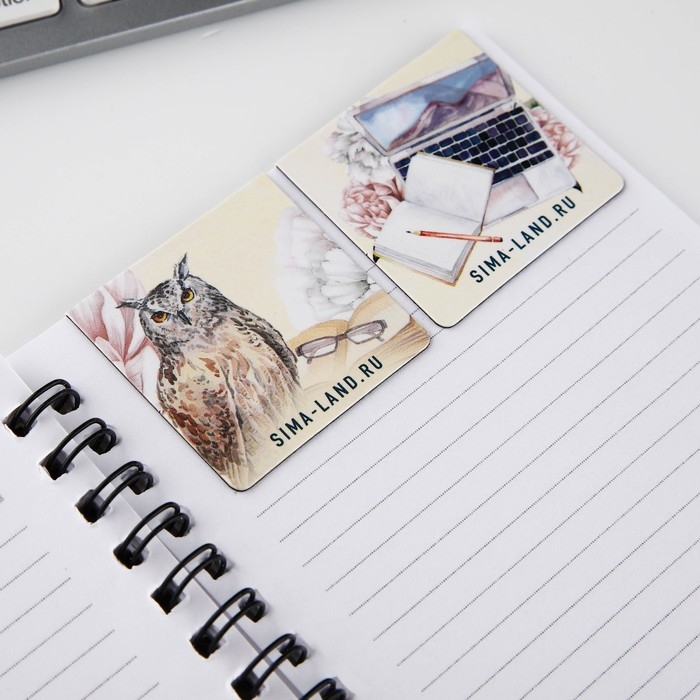 Подарочный набор: блокнот А6, 60 листов и магнитные закладки 2 шт &laquo;Учителю: Лучший учитель&raquo;