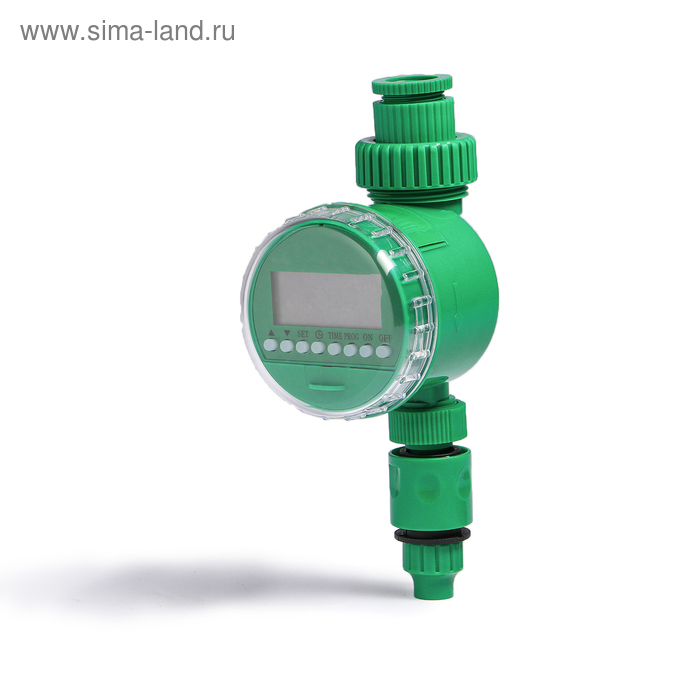 Таймер для полива, электронный, с комплектом коннекторов, пластик, Greengo Таймер для полива, электронный, с комплектом коннекторов, пластик, Greengo