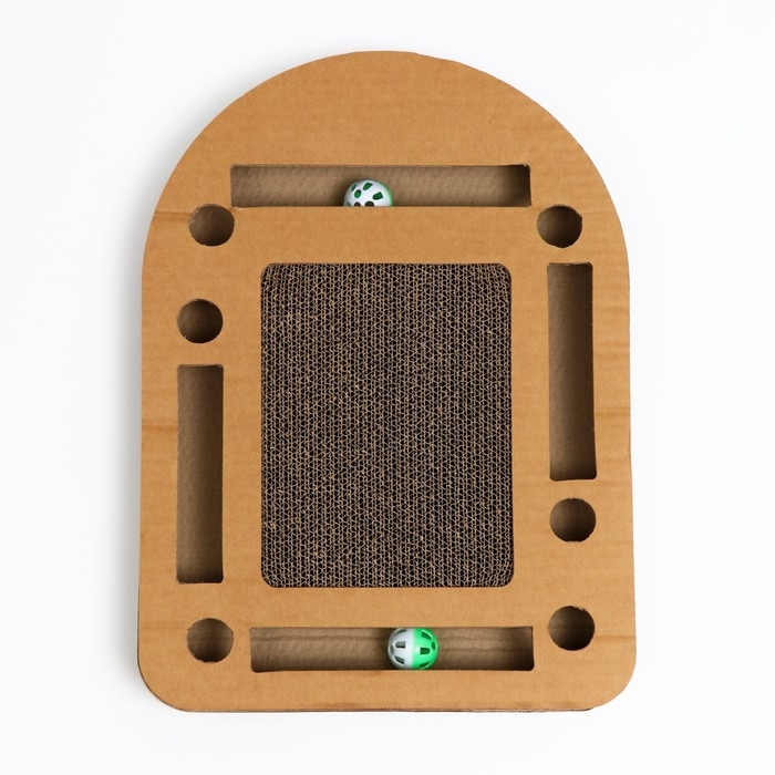 Гофрокогтеточка-комплекс с шариками, 50 x 37 см Гофрокогтеточка-комплекс с шариками, 50 x 37 см