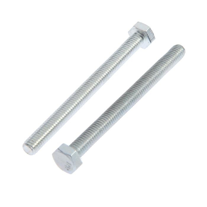 Болт ТУНДРА, оцинкованный, DIN 933, класс прочности 8.8, М6х70 мм, 1 кг Болт ТУНДРА, оцинкованный, DIN 933, класс прочности 8.8, М6х70 мм, 1 кг