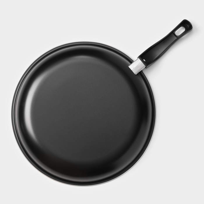 Набор сковород &laquo;Жаклин&raquo;, 3 предмета: 20/25/30&times;4 см, антипригарное покрытие, цвет чёрный