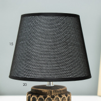 Лампа настольная 32166/1 E14 40Вт черный с золотой патиной 20х20х28 см RISALUX Лампа настольная 32166/1 E14 40Вт черный с золотой патиной 20х20х28 см RISALUX