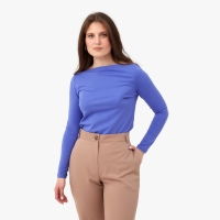 Лонгслив женский MINAKU: Basic line цвет фиалковый, р-р 48 Лонгслив женский MINAKU: Basic line цвет фиалковый, р-р 48