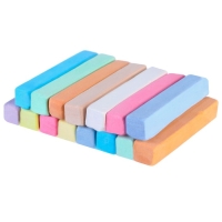 Набор цветных мелков Синий трактор, 10 цветов, 29 штук Набор цветных мелков Синий трактор, 10 цветов, 29 штук