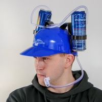 Каска с отверстиями под банки &laquo;Пивка для рывка!&raquo;