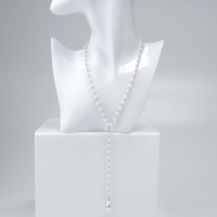 Кулон с жемчугом &laquo;Капля&raquo; цвет серебро, 40см